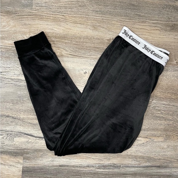 Juicy Couture Pants - Juicy Couture velour track pants with stretchy waistband